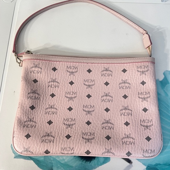 Bag Mcm Visetos Rosa MCM Pink Visetos PouchCrossbody